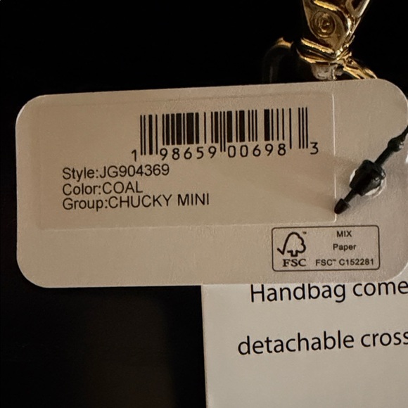 GUESS Monogram Black and Gray Crossbody Bag - Picture 9 of 12